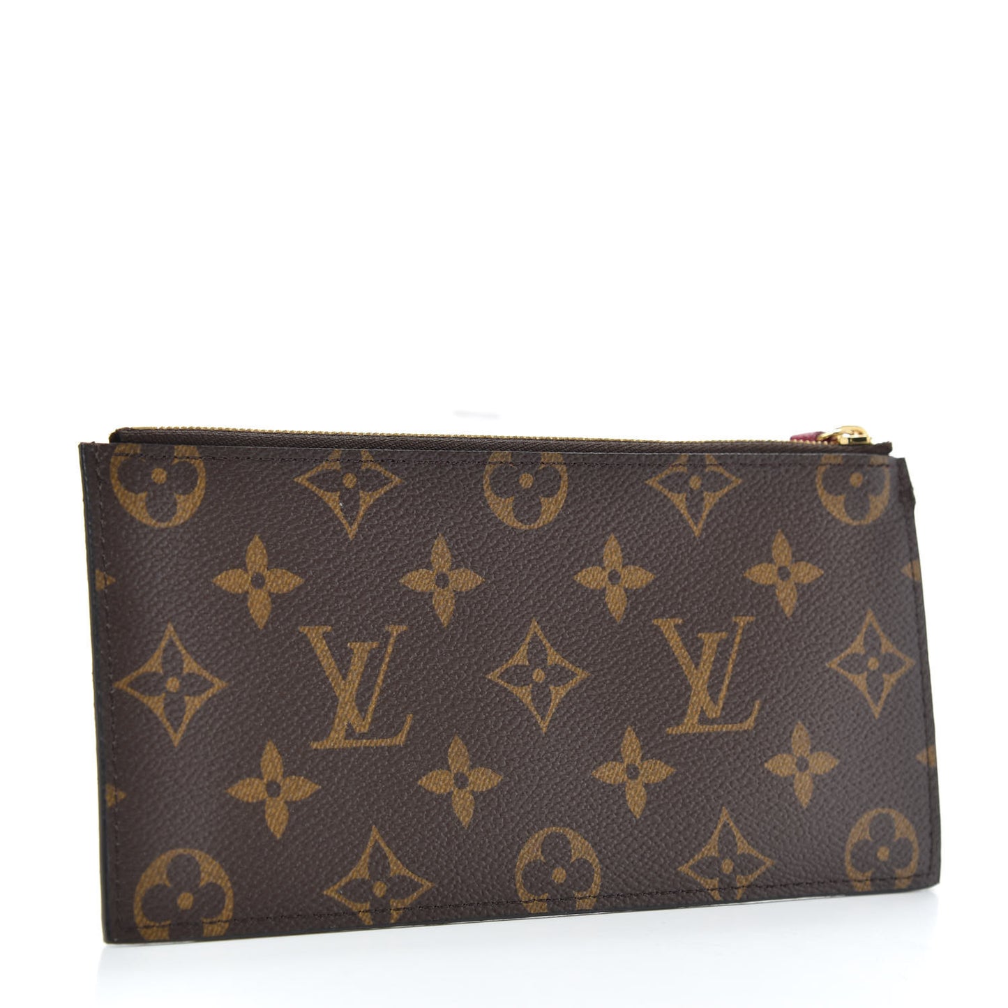 Monogram Felicie Chain Wallet Zippered Insert Fuchsia