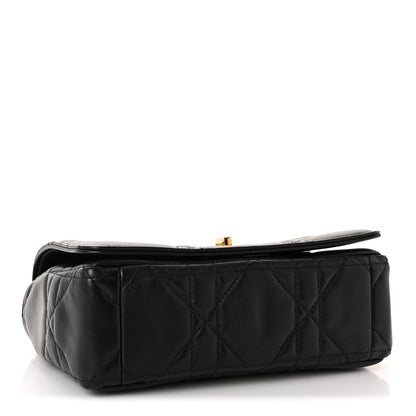 Christian Dior Lambskin Macrocannage Small Soft Dior Caro Bag Black 4 of 11
