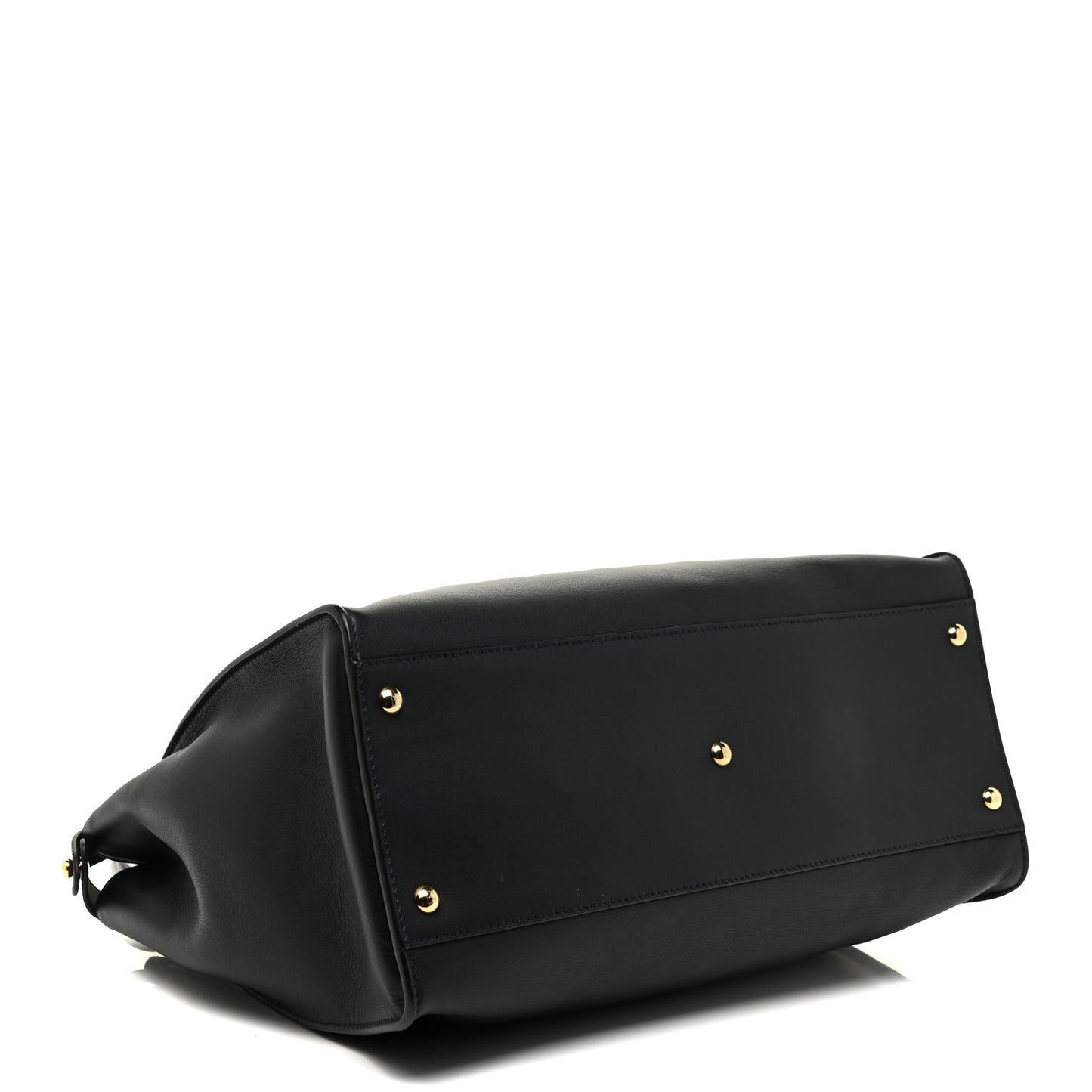 Vitello Dolce Marmol Large Peekaboo Iconic Satchel Blue Notte