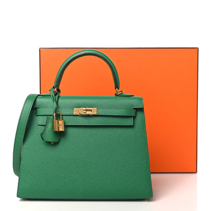Hermes Epsom Kelly Sellier 25 Cactus 11 of 11