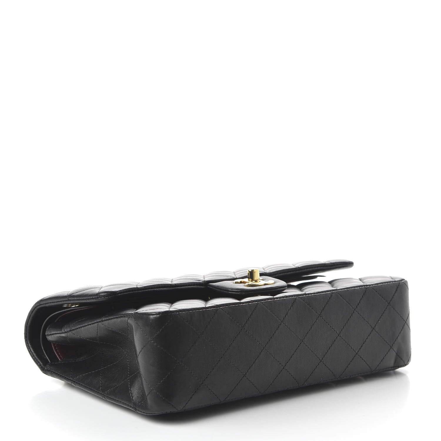 Chanel Lambskin Quilted Medium Double Flap Black 4 of 14