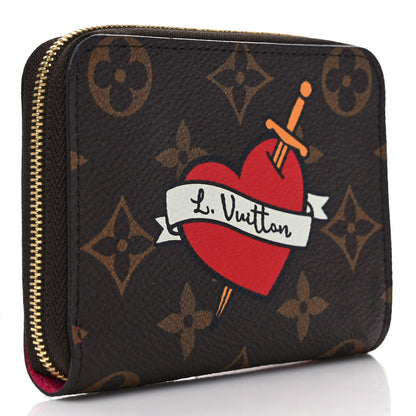 Louis Vuitton Monogram Travel Stickers Zippy Coin Purse 3 of 7