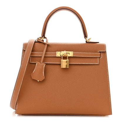 Hermes Epsom Kelly Sellier 25 Gold 1 of 10