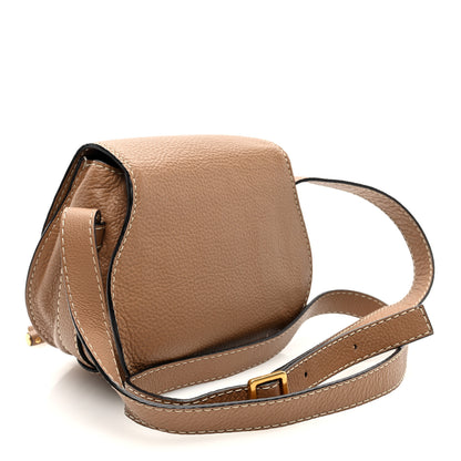 Chloe Calfskin Mini Marcie Round Crossbody Bag Nut 3 of 9