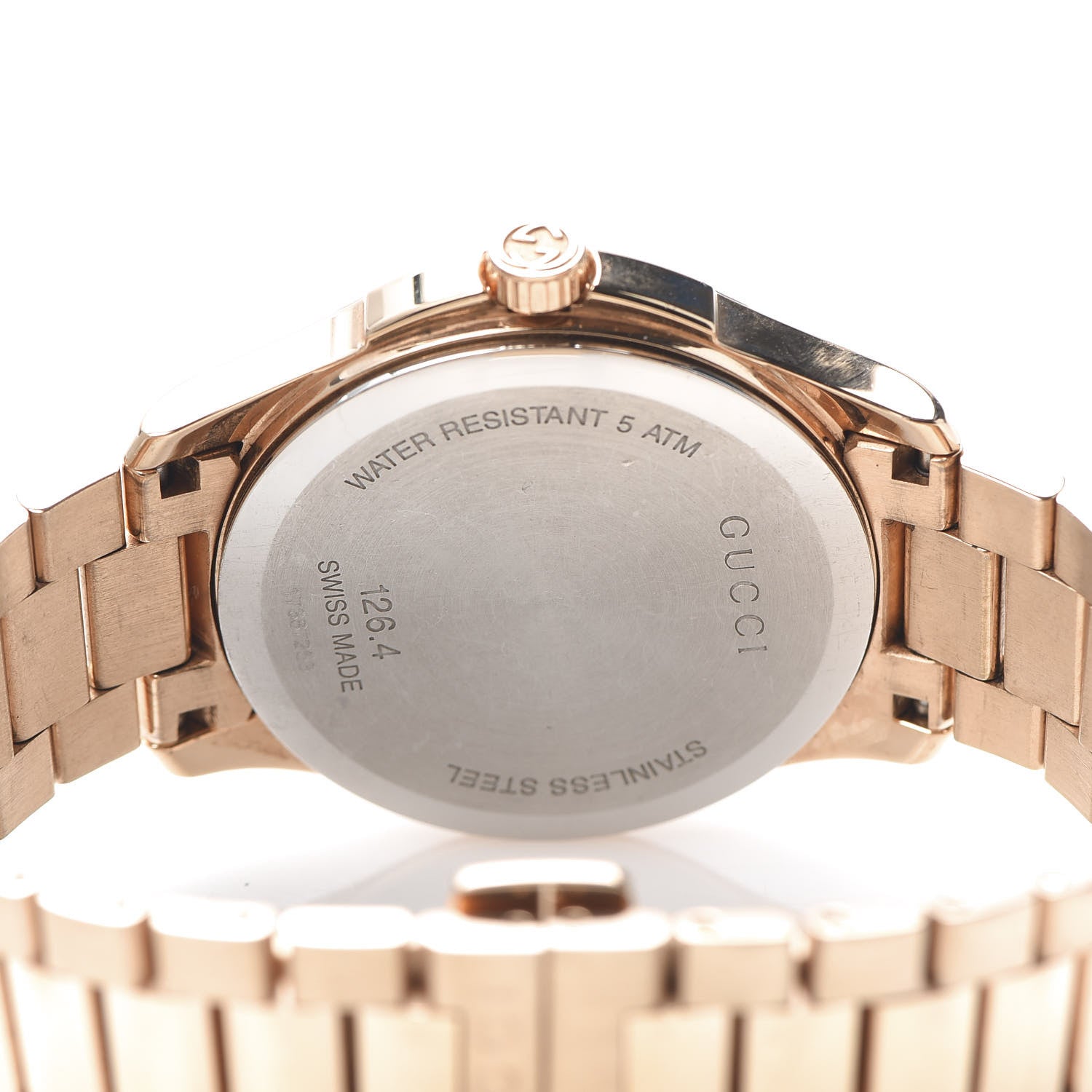 Gucci Stainless Steel 38mm G-Timeless Diamante Quartz Watch Rose 5 of 7