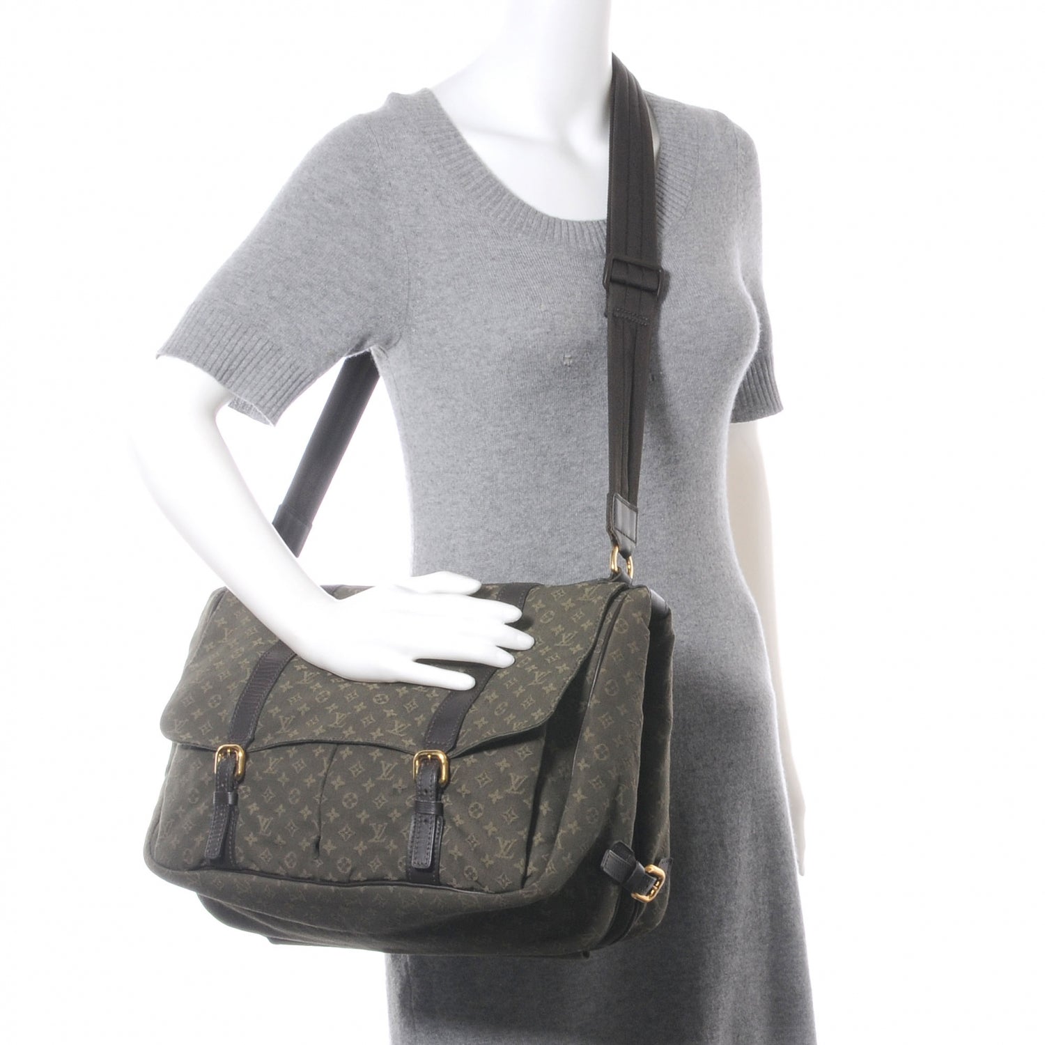 Louis Vuitton Mini Lin Sac a Langer Diaper Bag Kaki 3 of 9