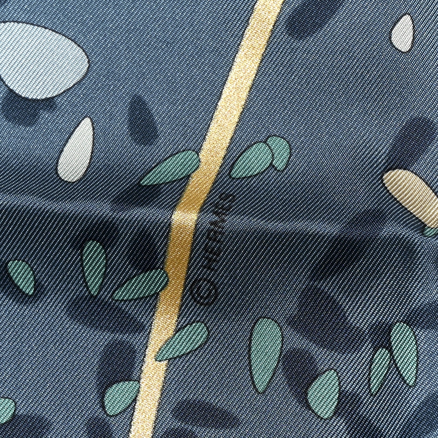 Hermes Silk Offrandes D'Un Jour Scarf 90 Ardoise Gris Bleute Turquoise 4 of 5
