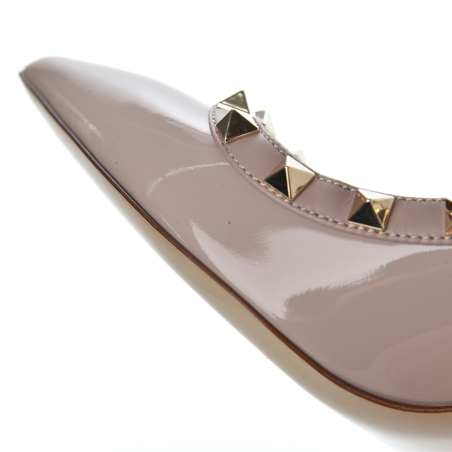 Patent Rockstud 100mm Pumps 39 Poudre