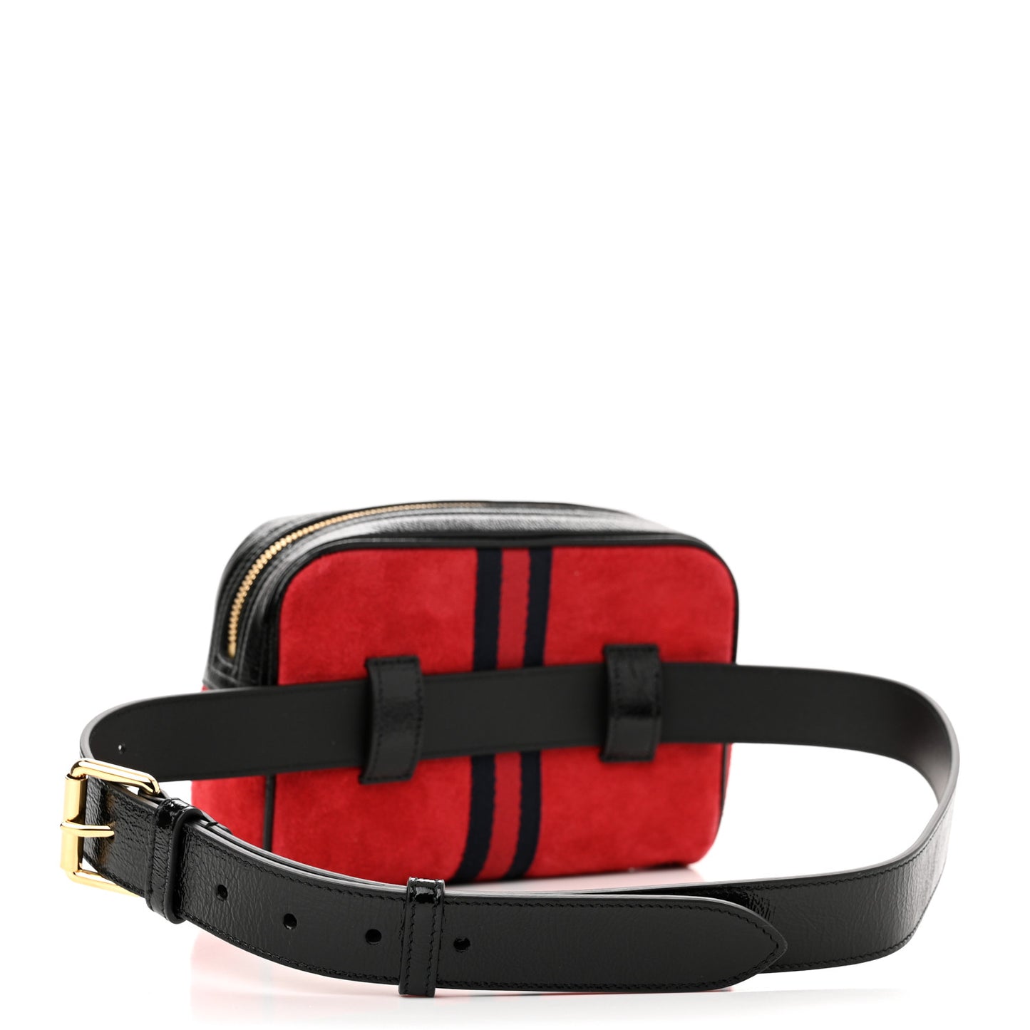 Suede Small Ophidia Belt Bag 85 34 Hibiscus Red