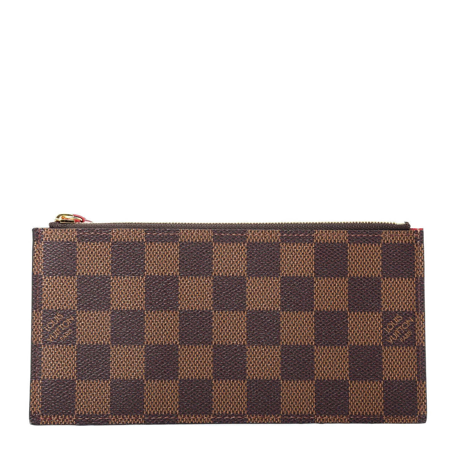 Damier Ebene Felicie Chain Wallet Zippered Insert