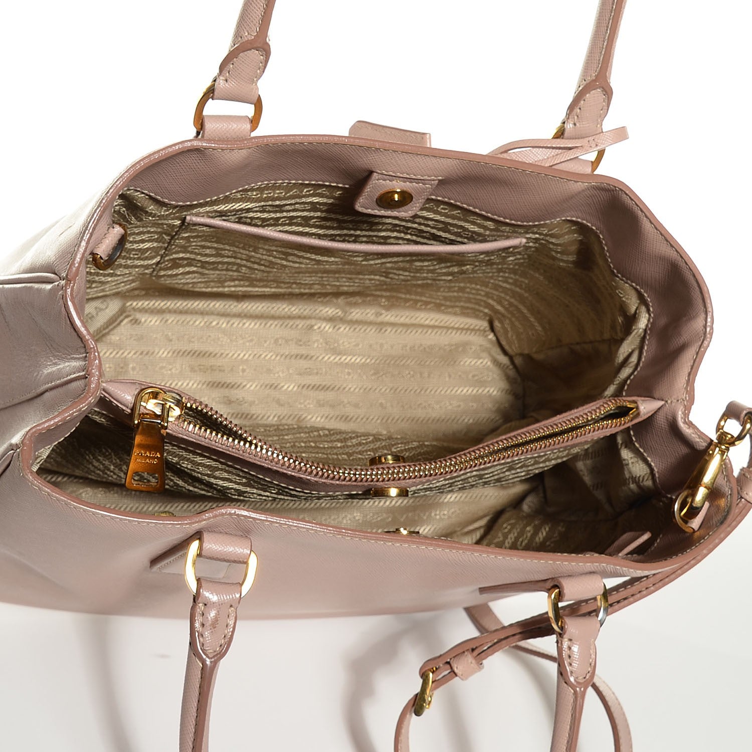 Prada Saffiano Lux Medium Tote Cammeo 5 of 12