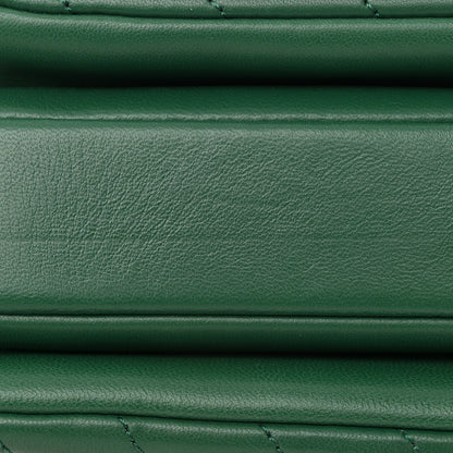 Chanel Lambskin Chevron Quilted Small Trendy CC Dual Handle Flap Bag Green 13 of 14