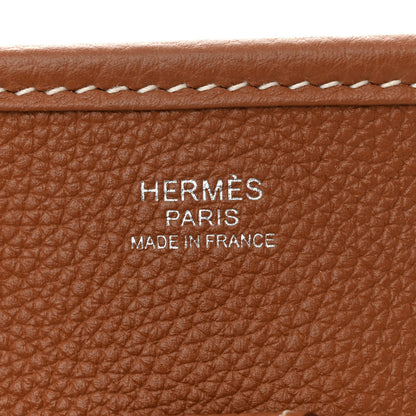 Hermes Taurillon Clemence Evelyne III PM Gold 6 of 11