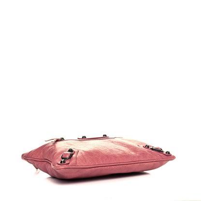 Balenciaga Agneau Classic Hardware Flat Handle Clutch Rose Bruyere 4 of 10