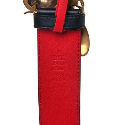 Gucci Calfskin Queen Margaret Bee Belt 85 34 Black 3 of 3