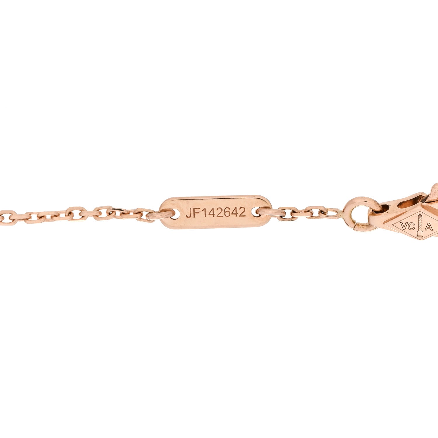 Van Cleef & Arpels 18K Rose Gold Carnelian Sweet Alhambra Heart Bracelet 4 of 4