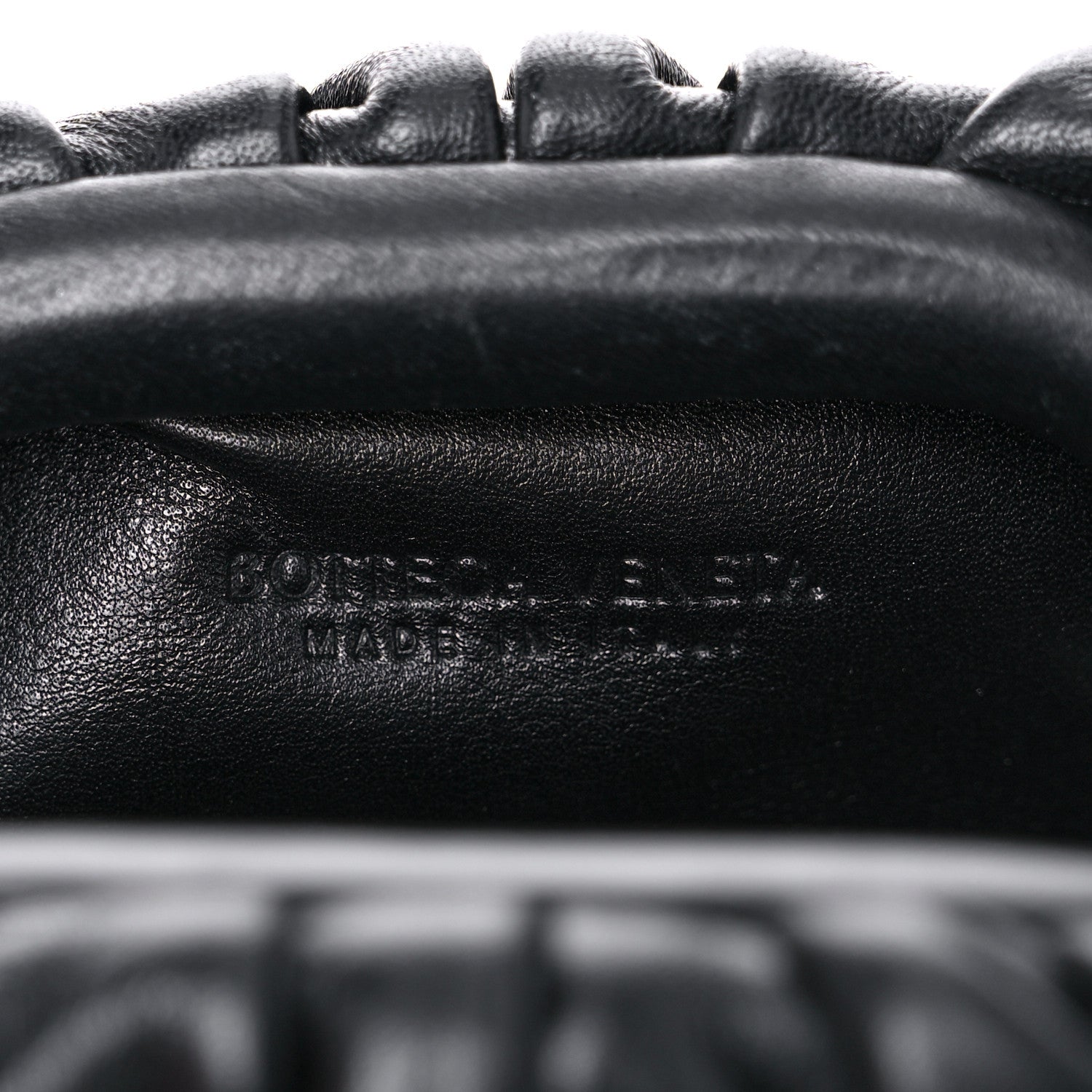 Bottega Veneta Butter Calfskin Coin Purse Black 5 of 8