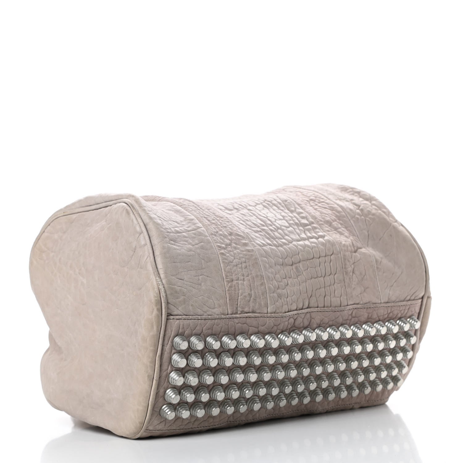 Alexander Wang Pebbled Lambskin Rocco Duffel Grey 4 of 16