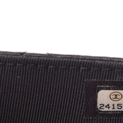 Chanel Crumpled Calfskin Quilted Wallet On Chain WOC So Black 8 of 11