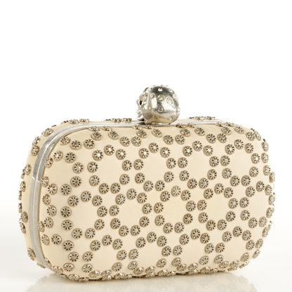 Alexander McQueen Studded Skull Box Clutch White 3 of 8