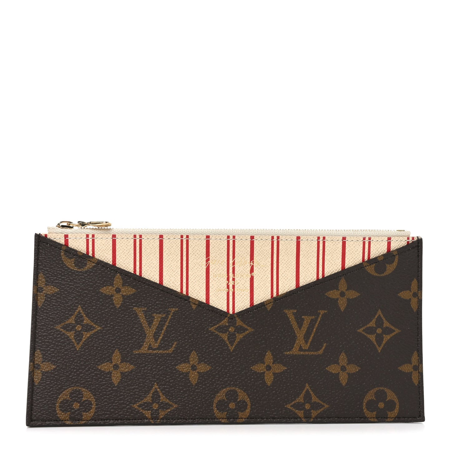 Monogram Grace Coddington Kirigami Organizer On Chain Zippered Insert Beige