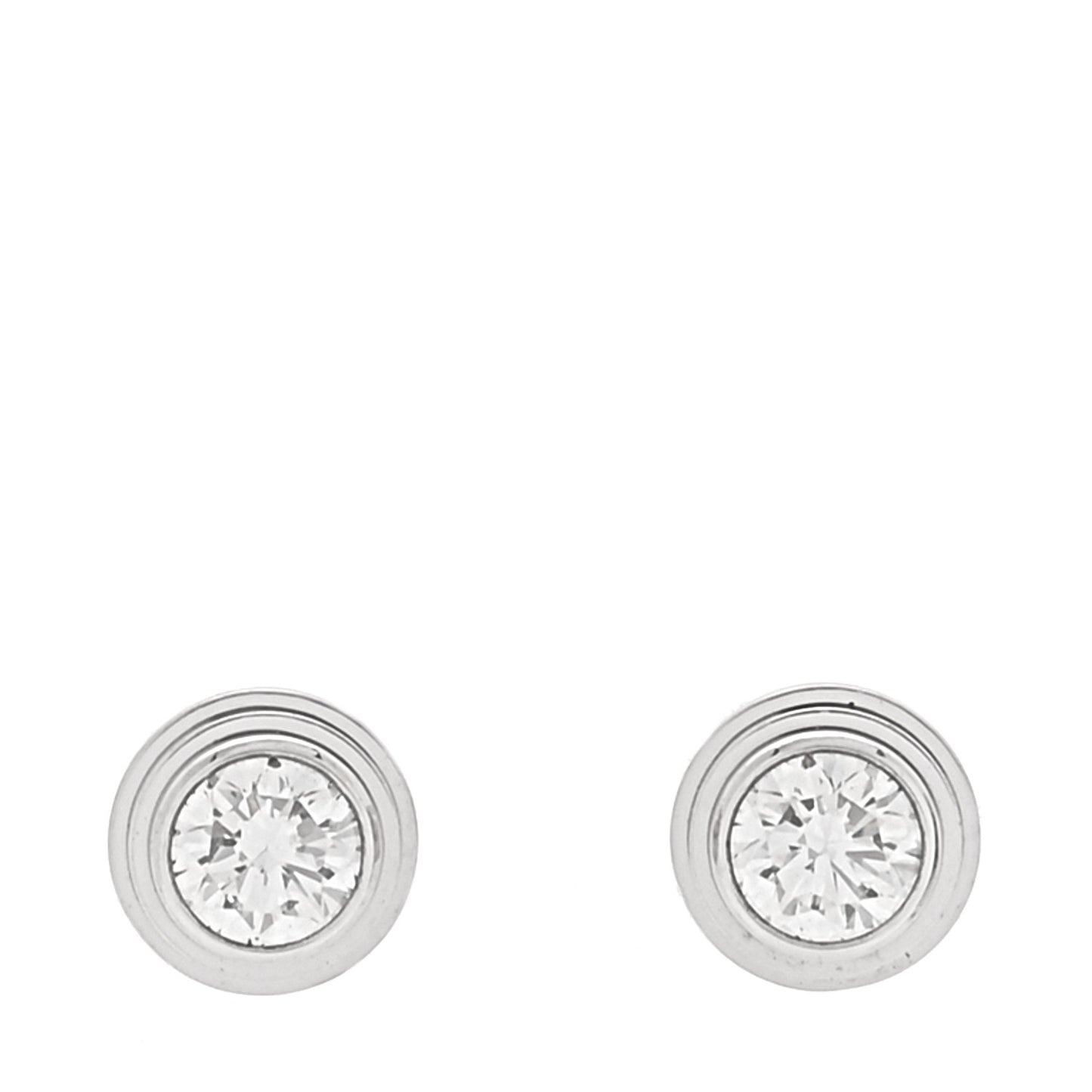 18K White Gold Diamond MM D'Amour Earrings