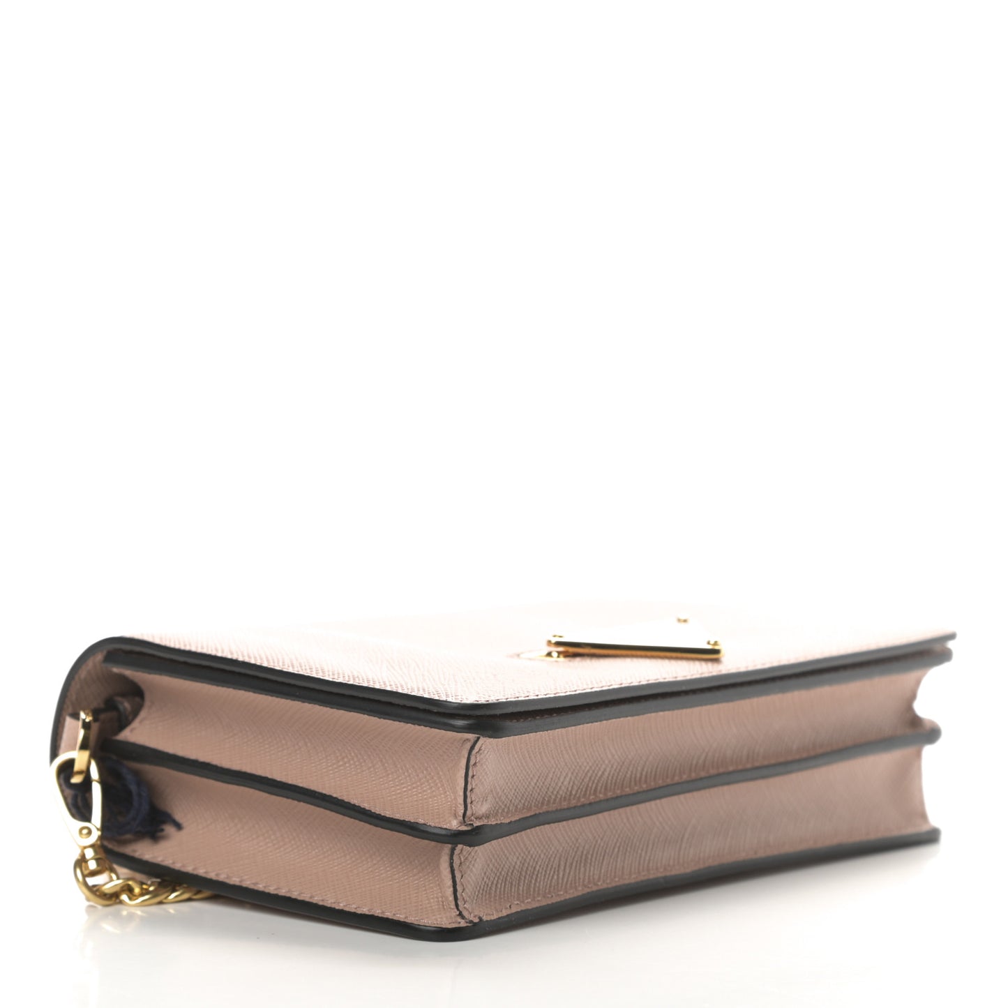 Saffiano Lux Chain Wallet Cammeo