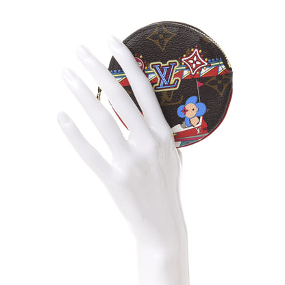 Louis Vuitton Monogram 2020 Christmas Animation Bumper Cars Round Coin Purse Coquelicot 2 of 8