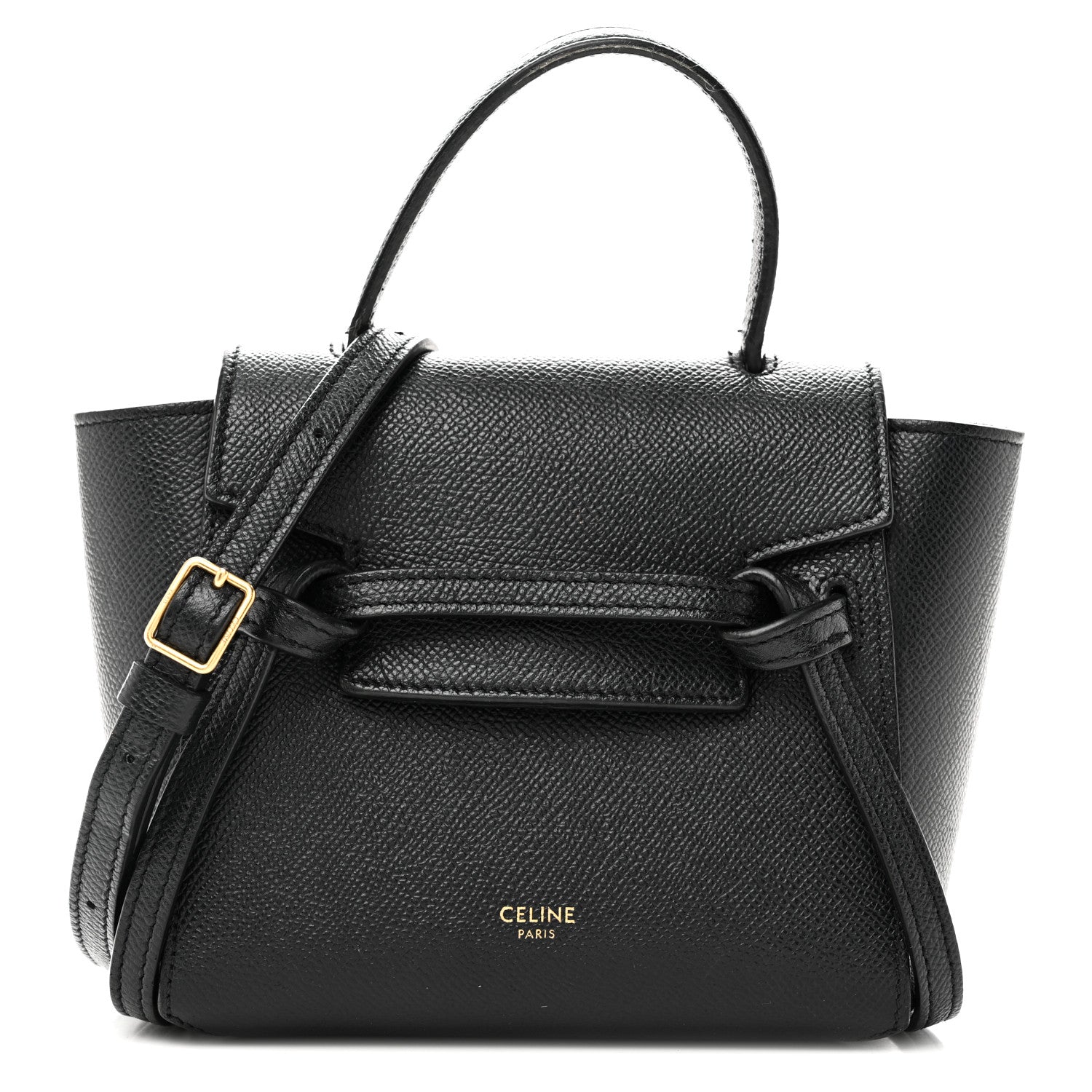 Celine Grained Calfskin Pico Belt Bag Black 8 of 10