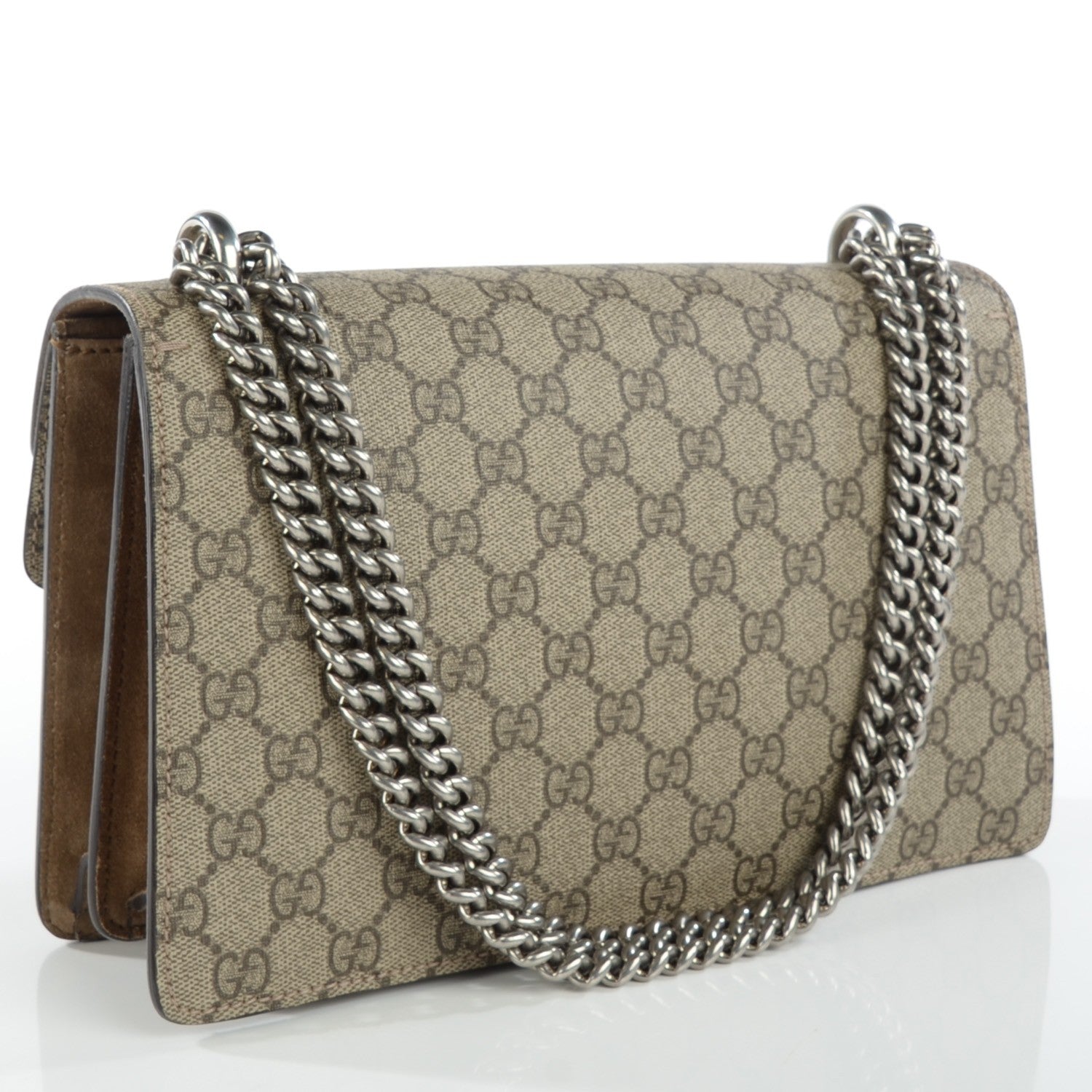 Gucci GG Supreme Monogram Small Dionysus Shoulder Bag Taupe 3 of 7