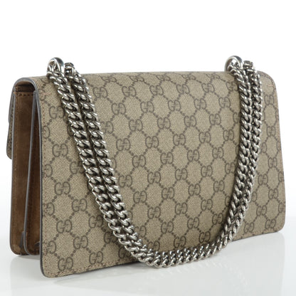 Gucci GG Supreme Monogram Small Dionysus Shoulder Bag Taupe 3 of 7