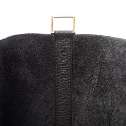 Hermes Taurillon Clemence Picotin Lock 22 MM Black 9 of 11