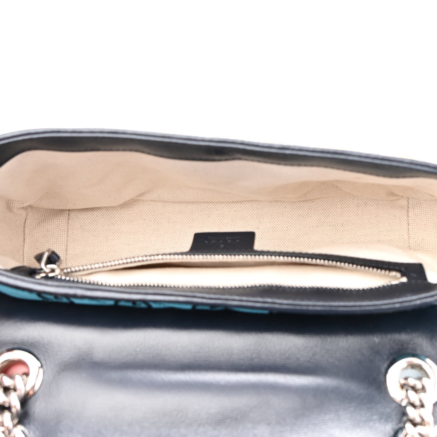 Gucci Monogram Multicolor Matelasse Diagonal Small GG Marmont Shoulder Bag Green Blue Yellow Light Blue Pink 5 of 9