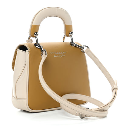 Burberry Trench Calfskin Small DK88 Top Handle Bag Limestone Ochre Yellow 3 of 9