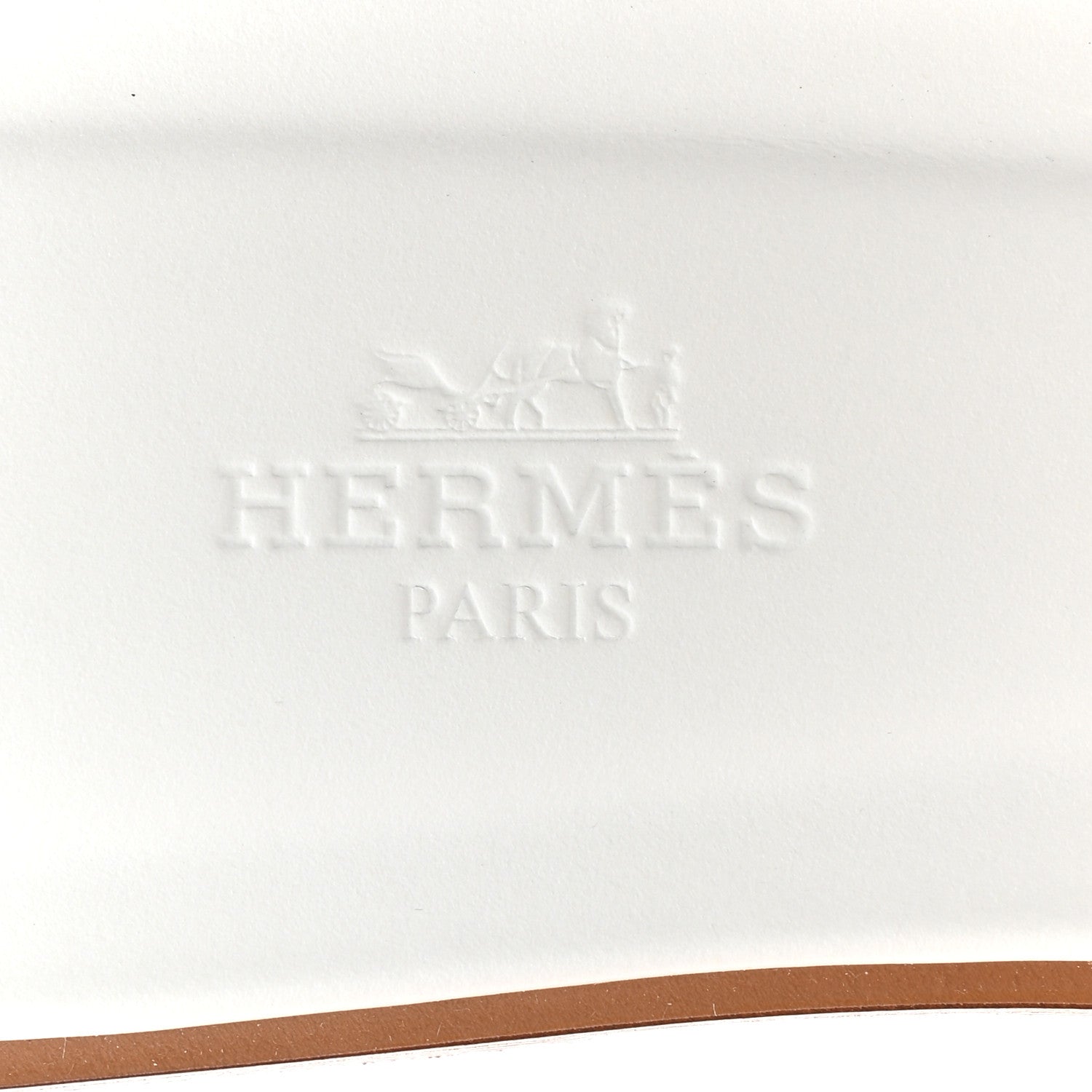 Hermes Box Calfskin Oran Sandals 37.5 White 7 of 9