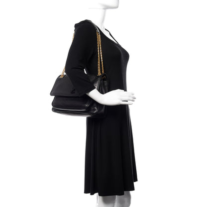 Saint Laurent Lambskin Matelasse Monogram Medium Niki Chain Satchel Black 2 of 11