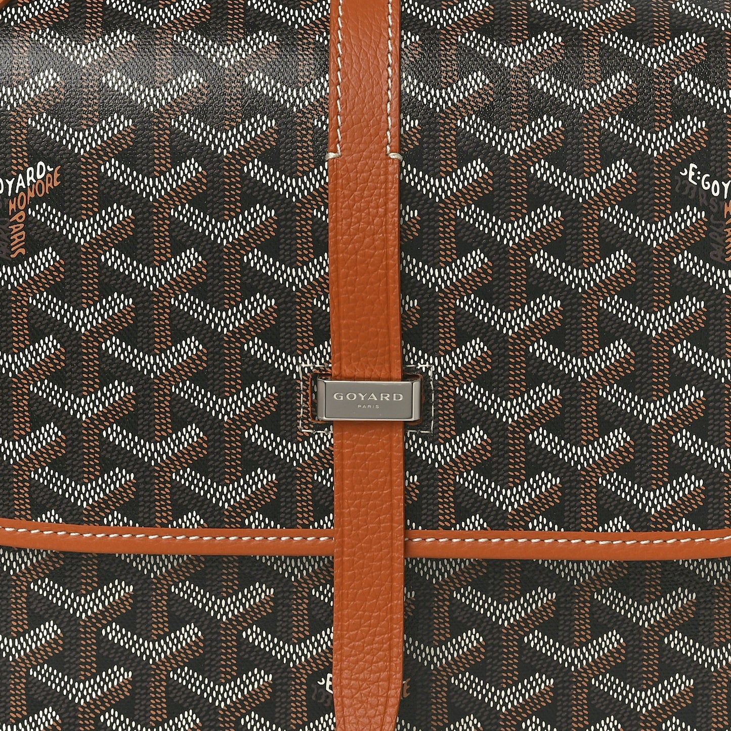 Goyardine Belvedere II MM Messenger Bag Black Gold