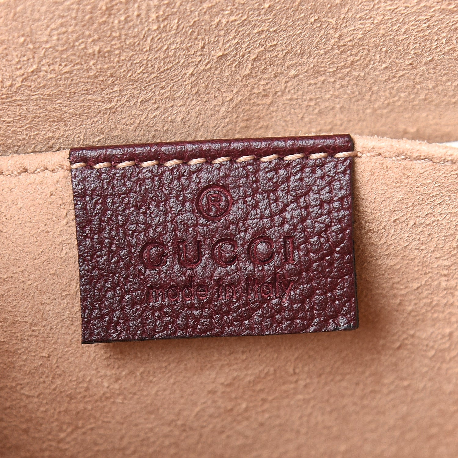 Gucci Textured Calfskin Web Small Ophidia Dome Shoulder Bag Vintage Bordeaux 6 of 10