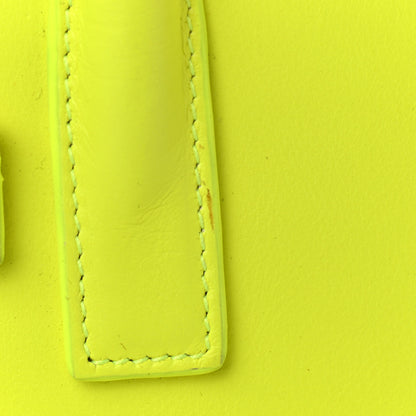 Saint Laurent Calfskin Nano Sac De Jour Neon Yellow 8 of 11