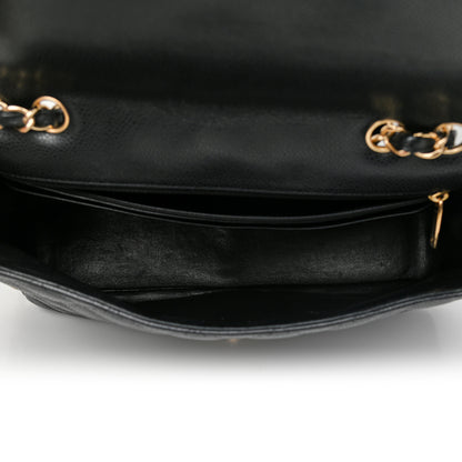 Chanel Caviar Quilted Jumbo Single Flap Black 5 of 11