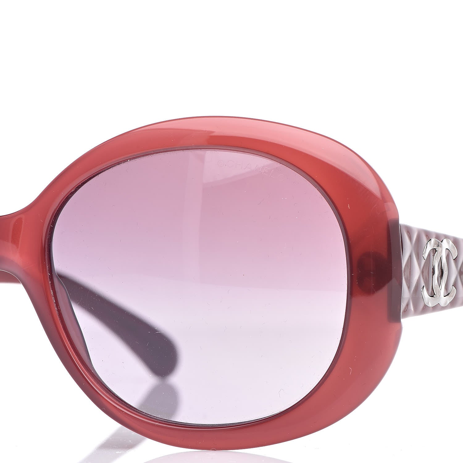 Chanel Quilted CC Sunglasses 5188 Burgundy 7 of 8