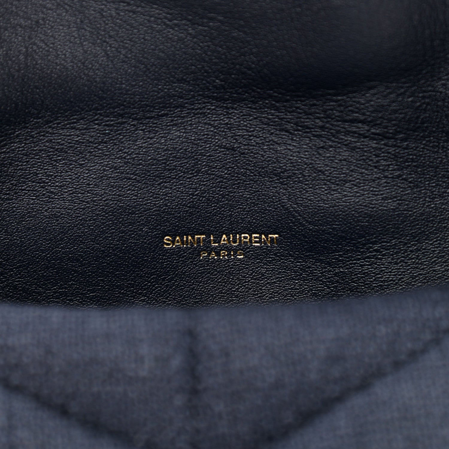 Saint Laurent Canvas Quilted Toy Loulou Puffer Monogram Chain Satchel Deep Marine 6 of 12