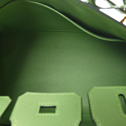 Hermes Epsom Birkin Sellier 25 Vert Criquet 5 of 11