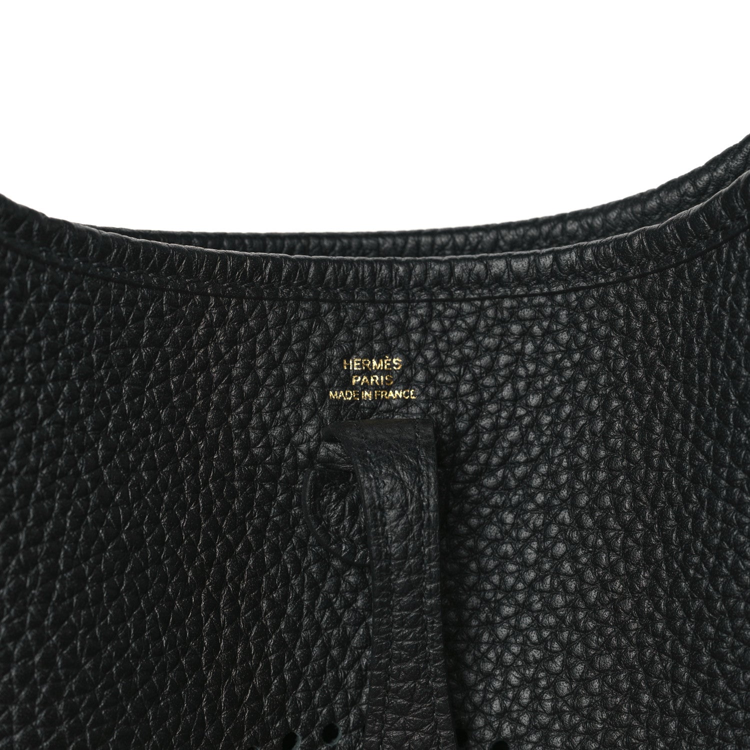 Hermes Taurillon Clemence Evelyne TPM Black Chocolate 6 of 11