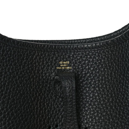 Hermes Taurillon Clemence Evelyne TPM Black Chocolate 6 of 11