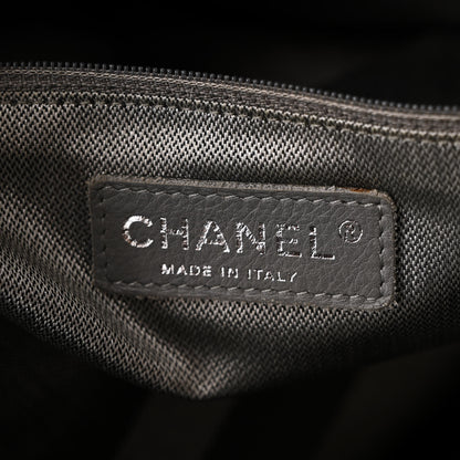 Chanel Lambskin Vertical Quilted Large Mademoiselle Tote Black 6 of 10