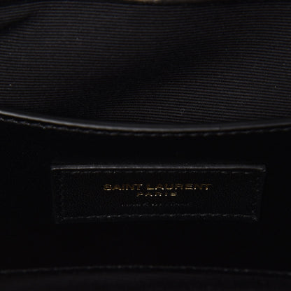 Saint Laurent Metallic Calfskin Matelasse Chevron Medium Monogram Satchel Multicolor 6 of 7