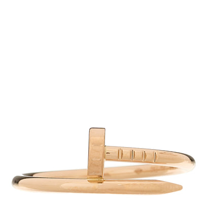 Cartier 18K Pink Gold Small Juste Un Clou Ring 56 7.5 1 of 5