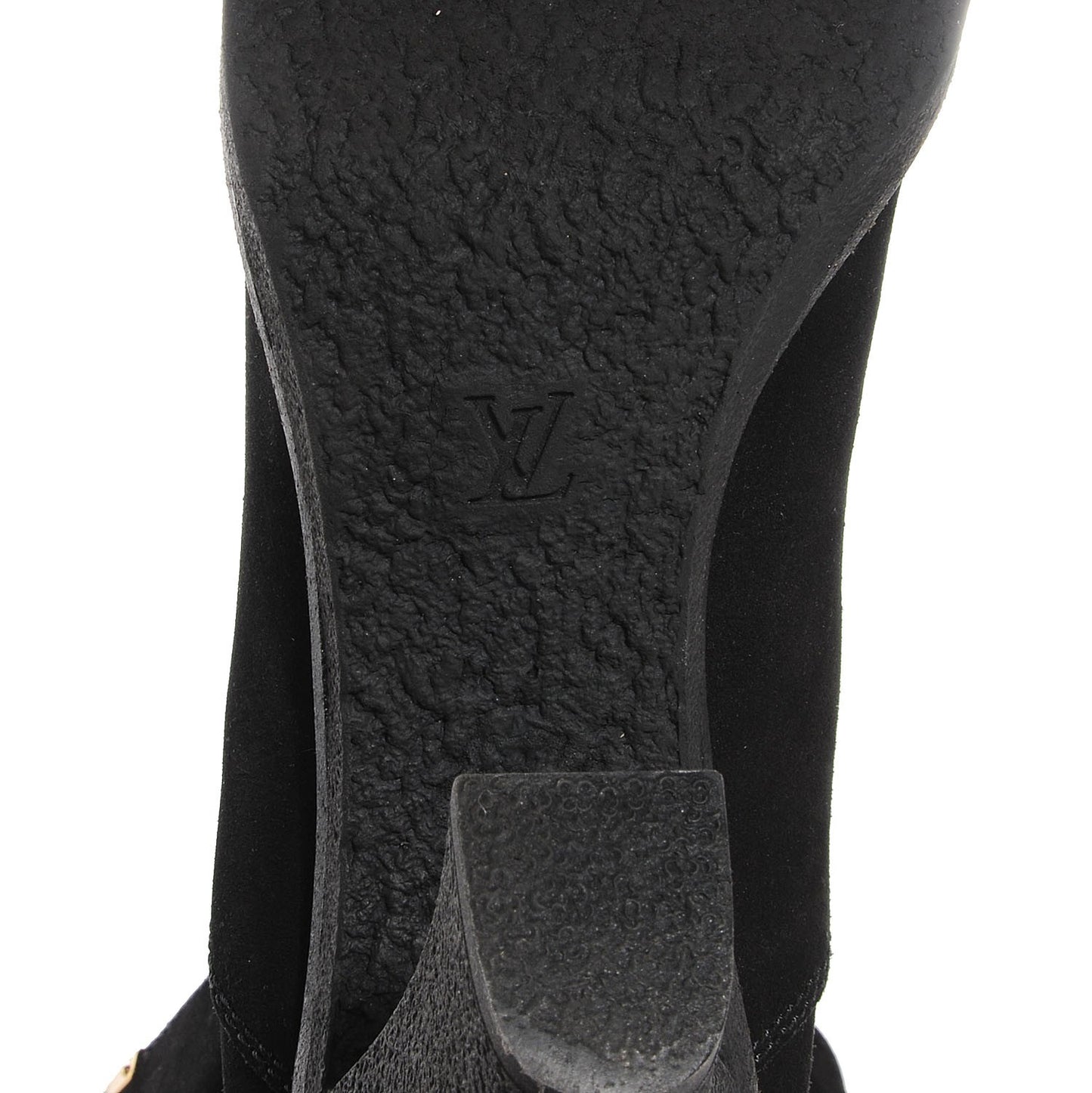 Suede Lace Up Ankle Boots 37.5 Black
