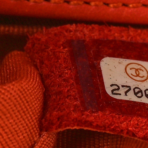 Lambskin Chevron Quilted Medium Boy Flap Orange